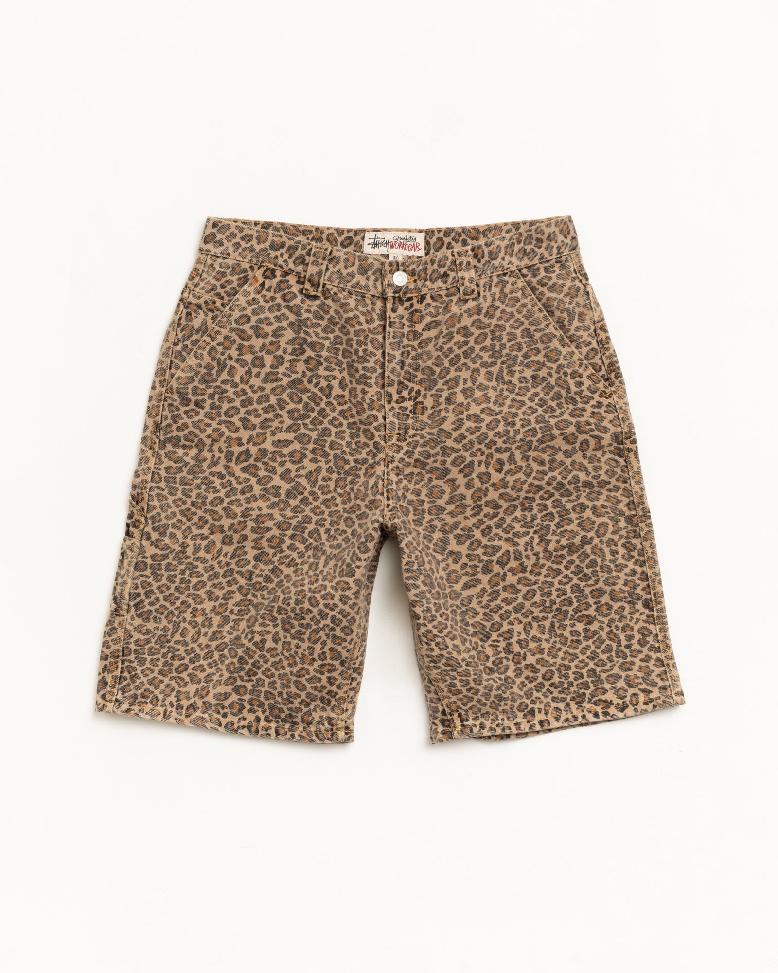 Denim Work Short – Leopard | Shorts | Stüssy