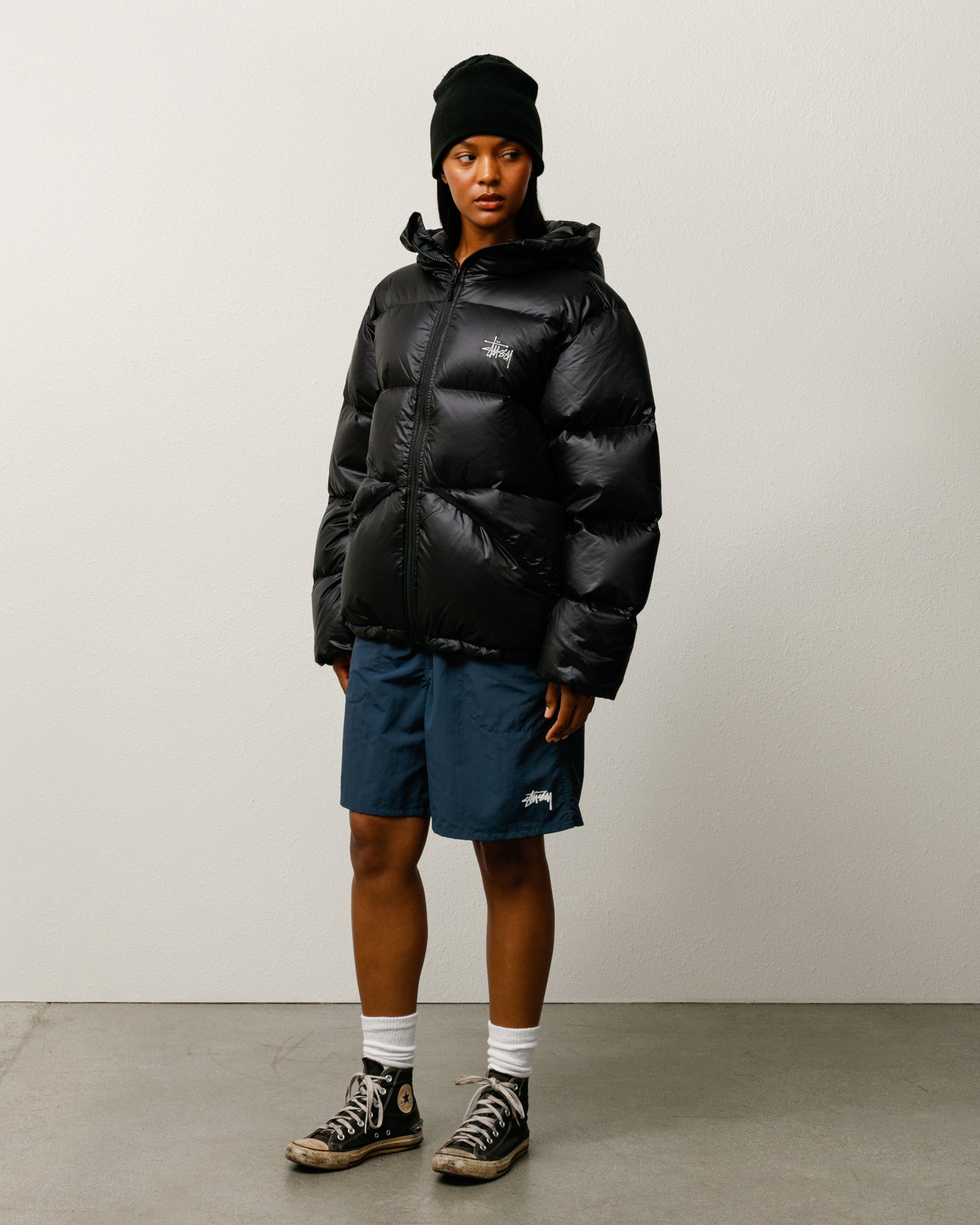 Micro Ripstop Down Parka – Jet Black | Outerwear | Stüssy