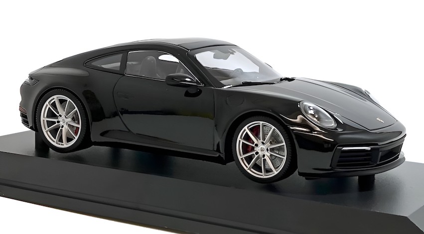 ミニチャンプス 1/18スケール「ポルシェ911(992)カレラ4S」(ブラック