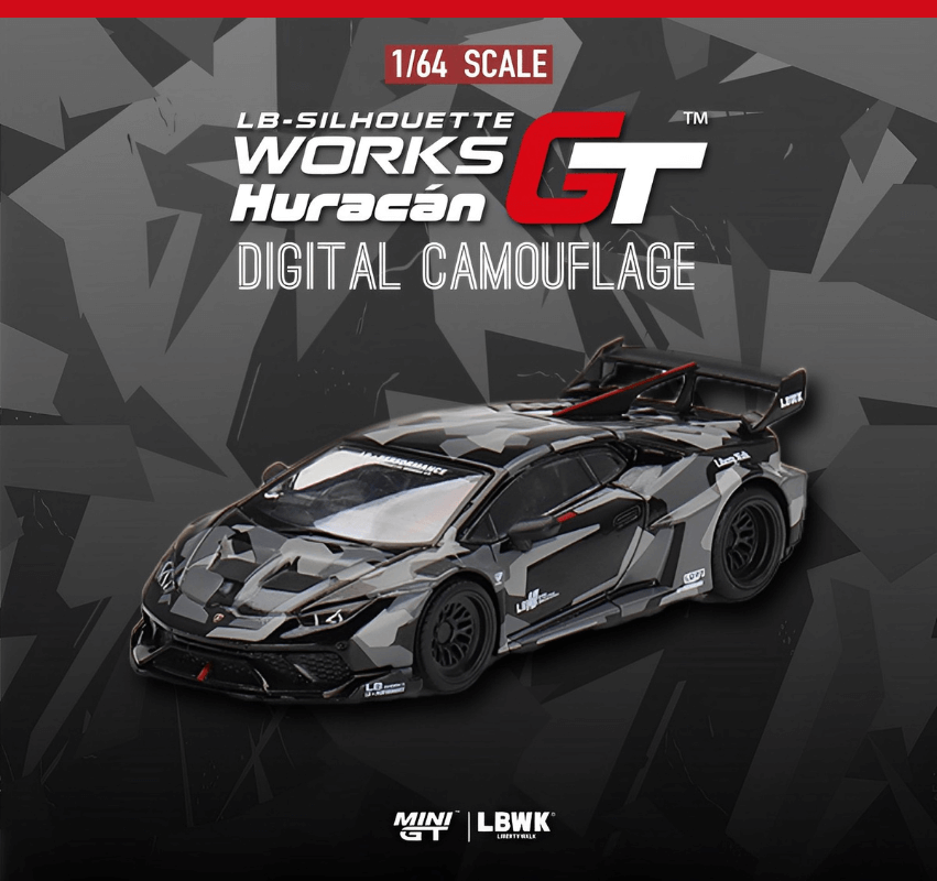 1/64スケール MINI GT「LB-silhouette WORKS ランボルギーニ・ウラカン