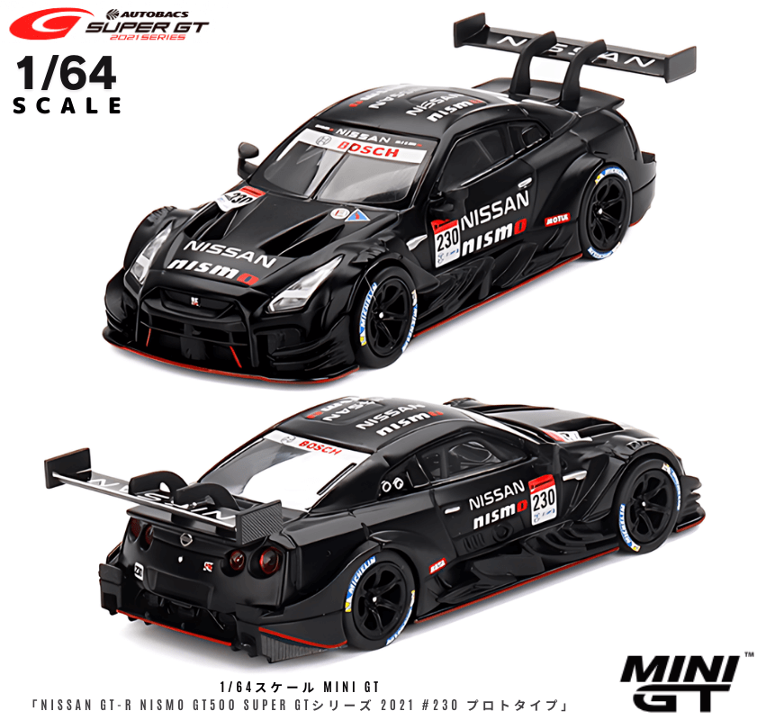 1/64スケール MINI GT「Nissan GT-R Nismo GT500 SUPER GTシリーズ