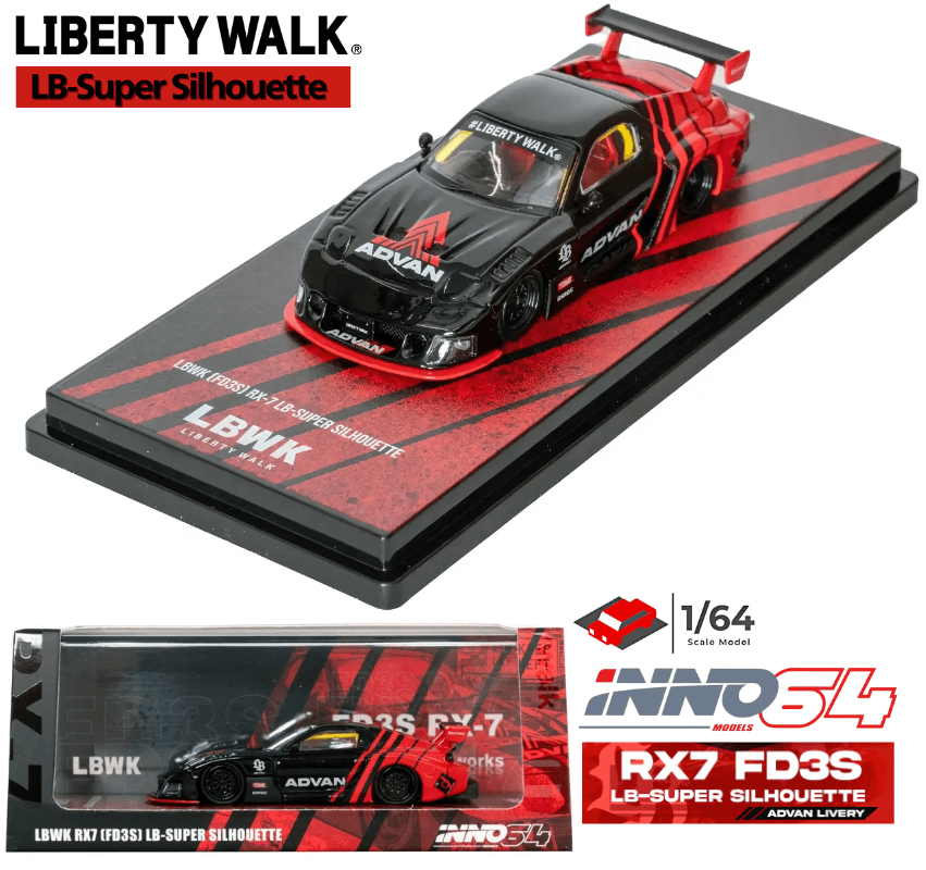 1/64スケール INNO Models「LBWK RX7[FD3S] LB-SUPER SILHOUETTE