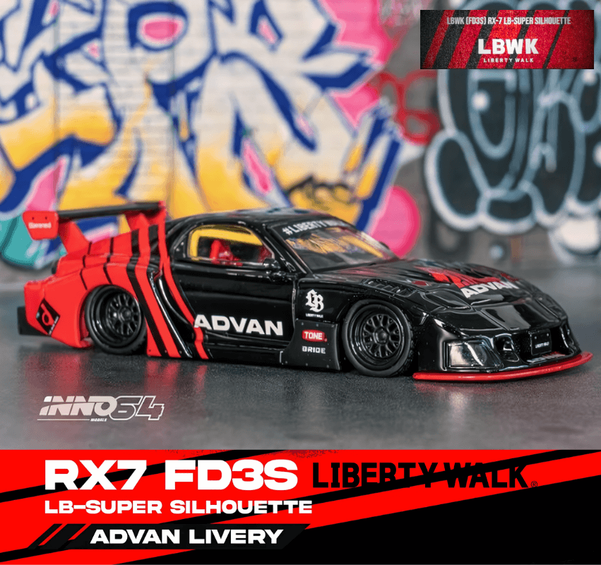 1/64スケール INNO Models「LBWK RX7[FD3S] LB-SUPER SILHOUETTE