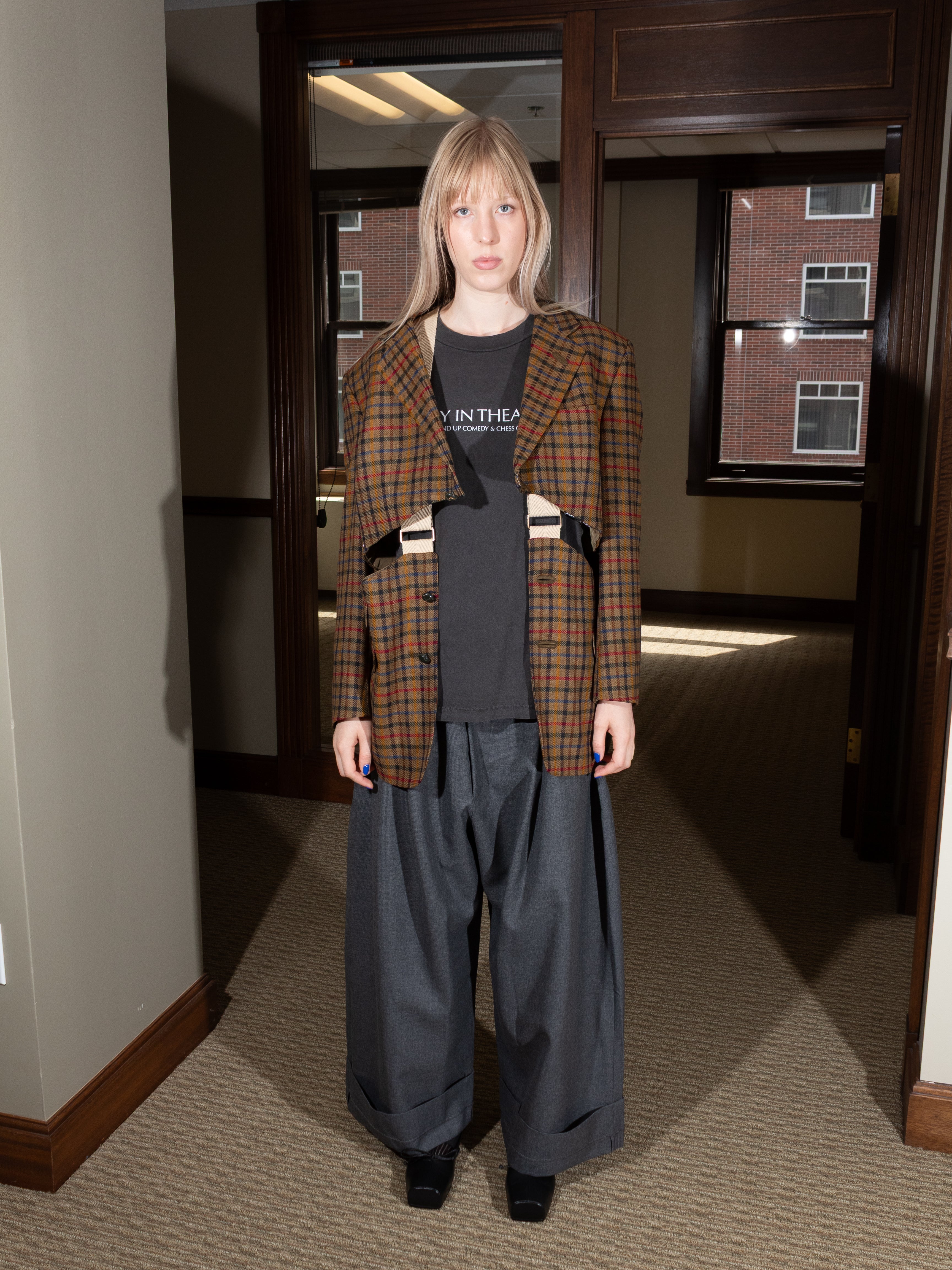 Bless/Stand Up Comedy Demimoore Deux Pieces, Dark Check | Stand Up