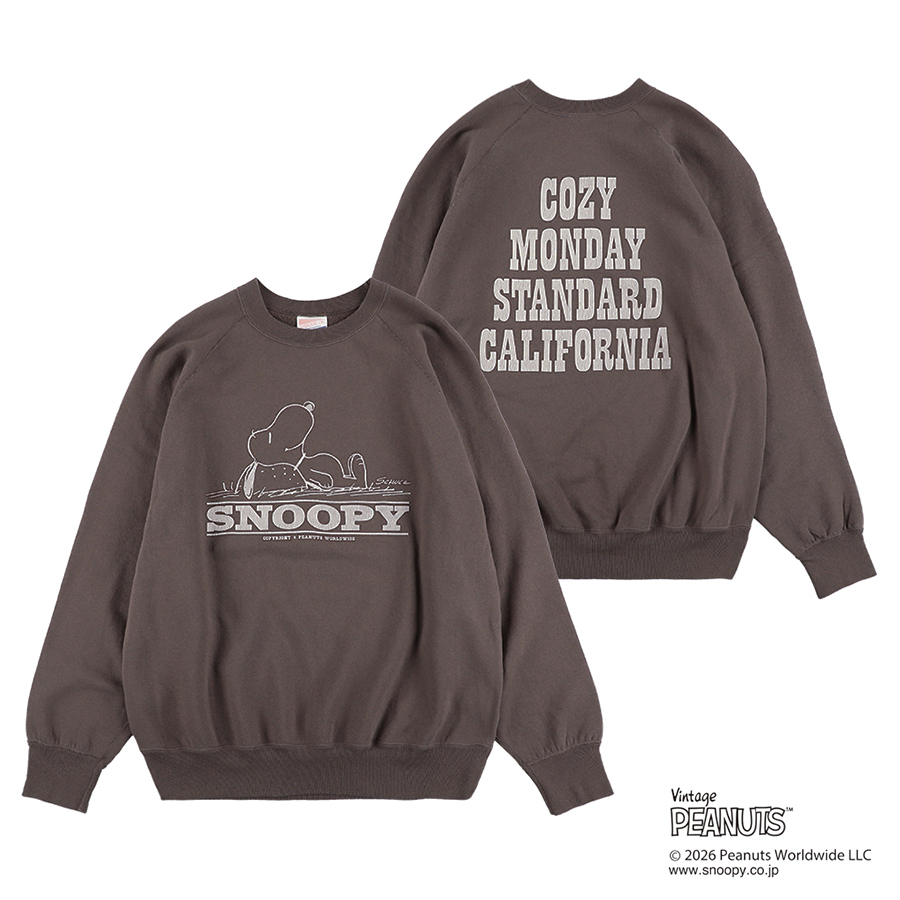 SNOOPY / Standard California Cozy Monday Crew Sweat delivery