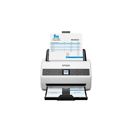 Epson WorkForce DS-970 Desktop Scanner, White/Black (B11B251201