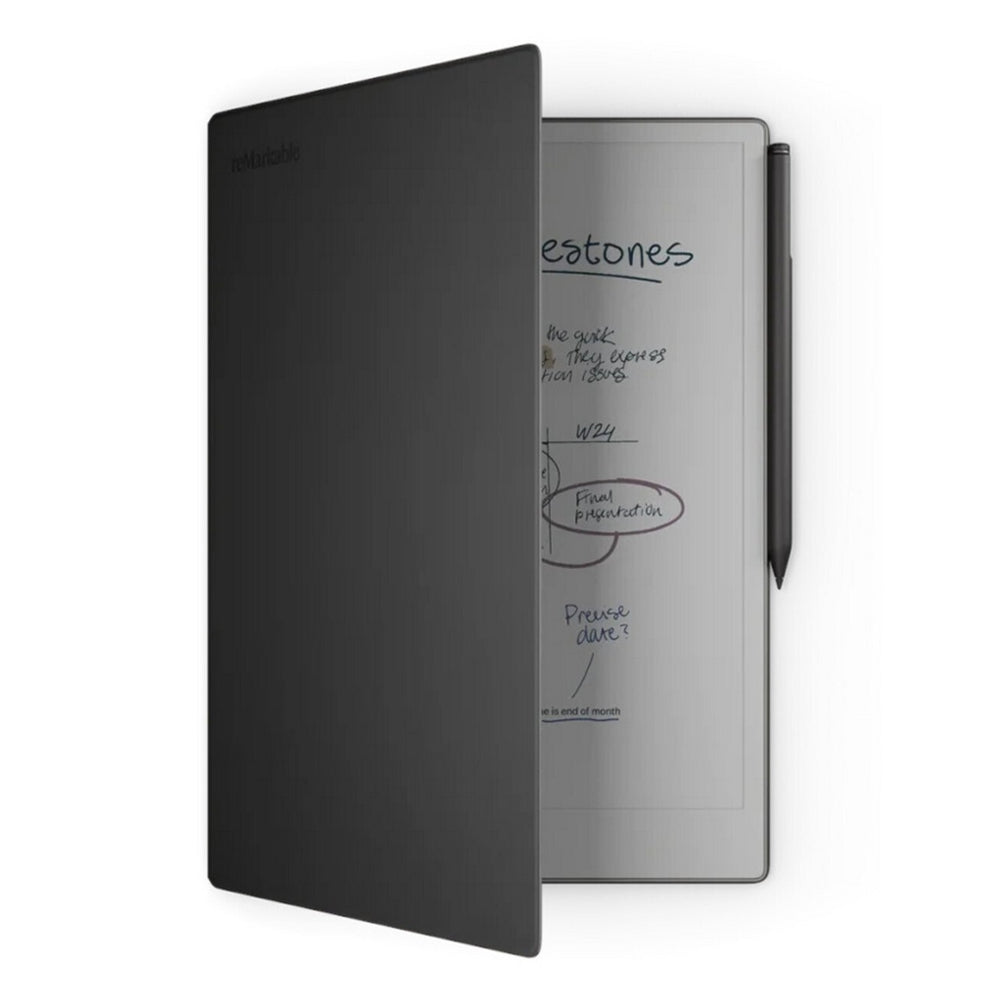 reMarkable Premium Leather Book Folio for Paper Pro Move - Black