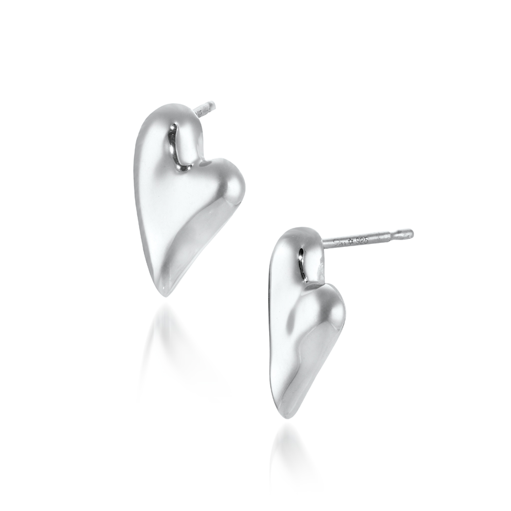 LIQUID HEART PIERCED EARRINGS(2SP0883)SV925 ピアス｜スター