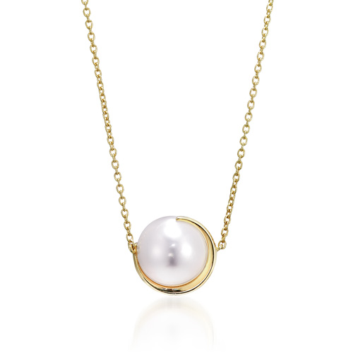 PEARL MOON NECKLACE(L)(2ZN2124)K18 ネックレス｜スタージュエリー