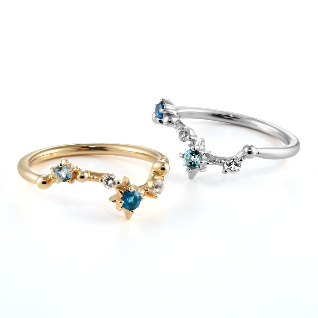 CONSTELLATION PINKIE RING(2JR0422)K10 ピンキーリング｜スター