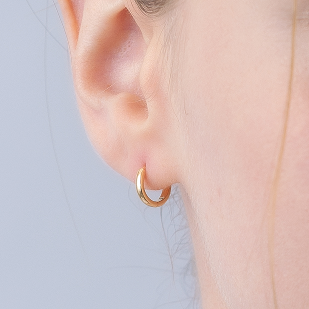 CLICK HOOP PIERCED EARRING(S/片耳用)(2GP0927)K18 ピアス｜スター