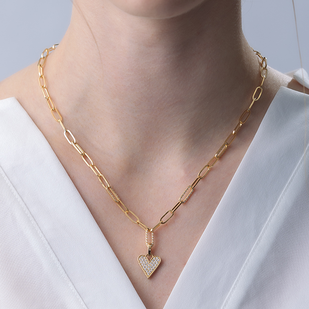 CONNECT WITH LOVE CHARM(L)(1ZC0762)K18 チャーム｜スタージュエリー