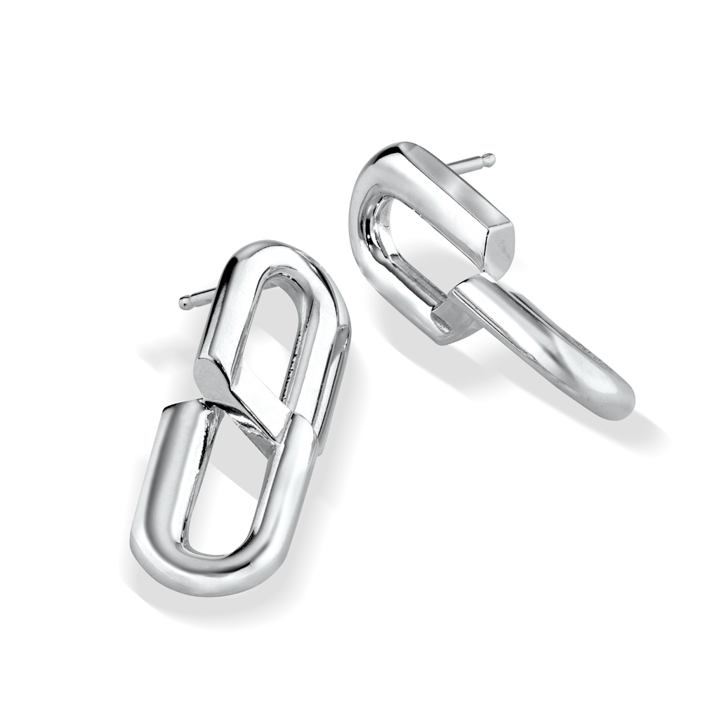 S LINKS PIERCED EARRINGS(2SP0897)SV925 ピアス｜スタージュエリー