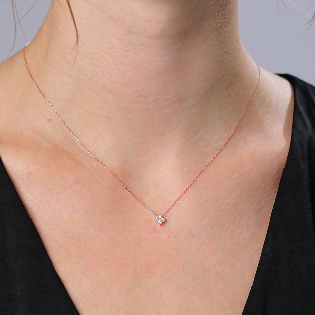 BRIGHTEST STAR DIAMOND NECKLACE(S)(2ZN2156)K18 ネックレス｜スター