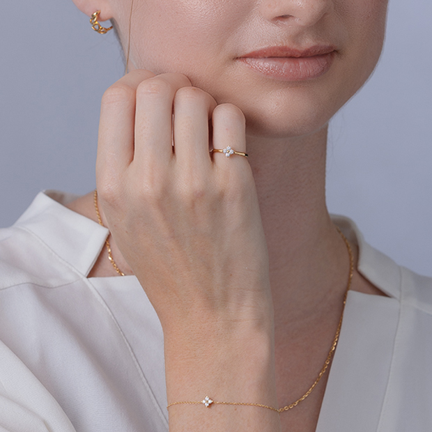 BRIGHTEST STAR DIAMOND RING(2ZR1483)K18 リング｜スタージュエリー