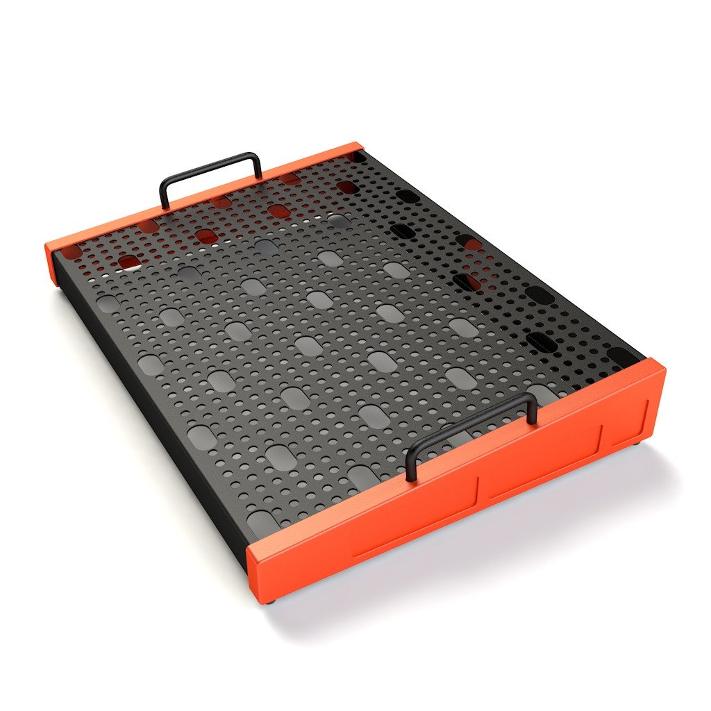 Temple audio design Templeboard Duo 17 - Temple Red Pedalboard