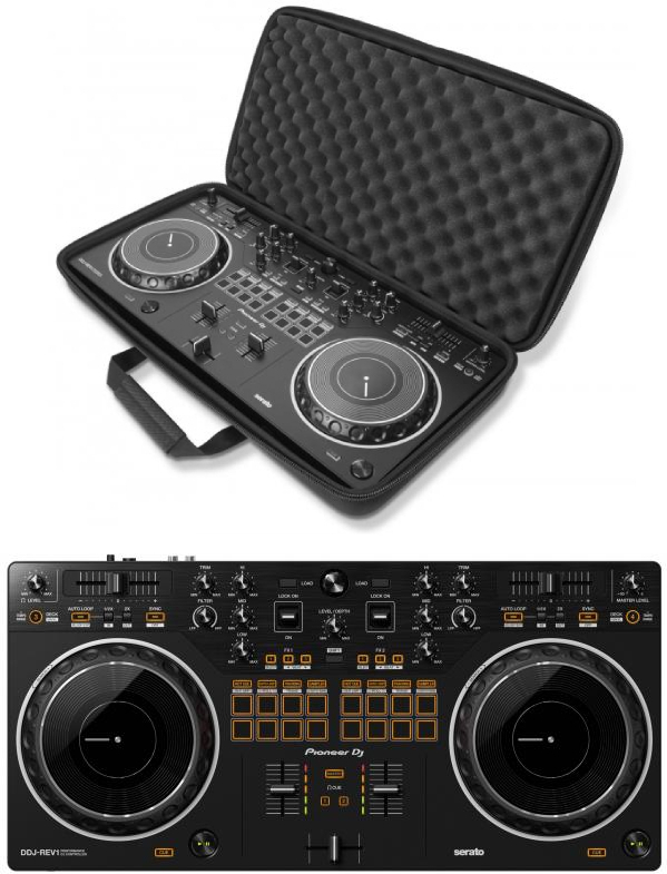 Pioneer dj DDJ-REV1 + Pioneer DJ DJC-REV1 Case/flight/decksaver