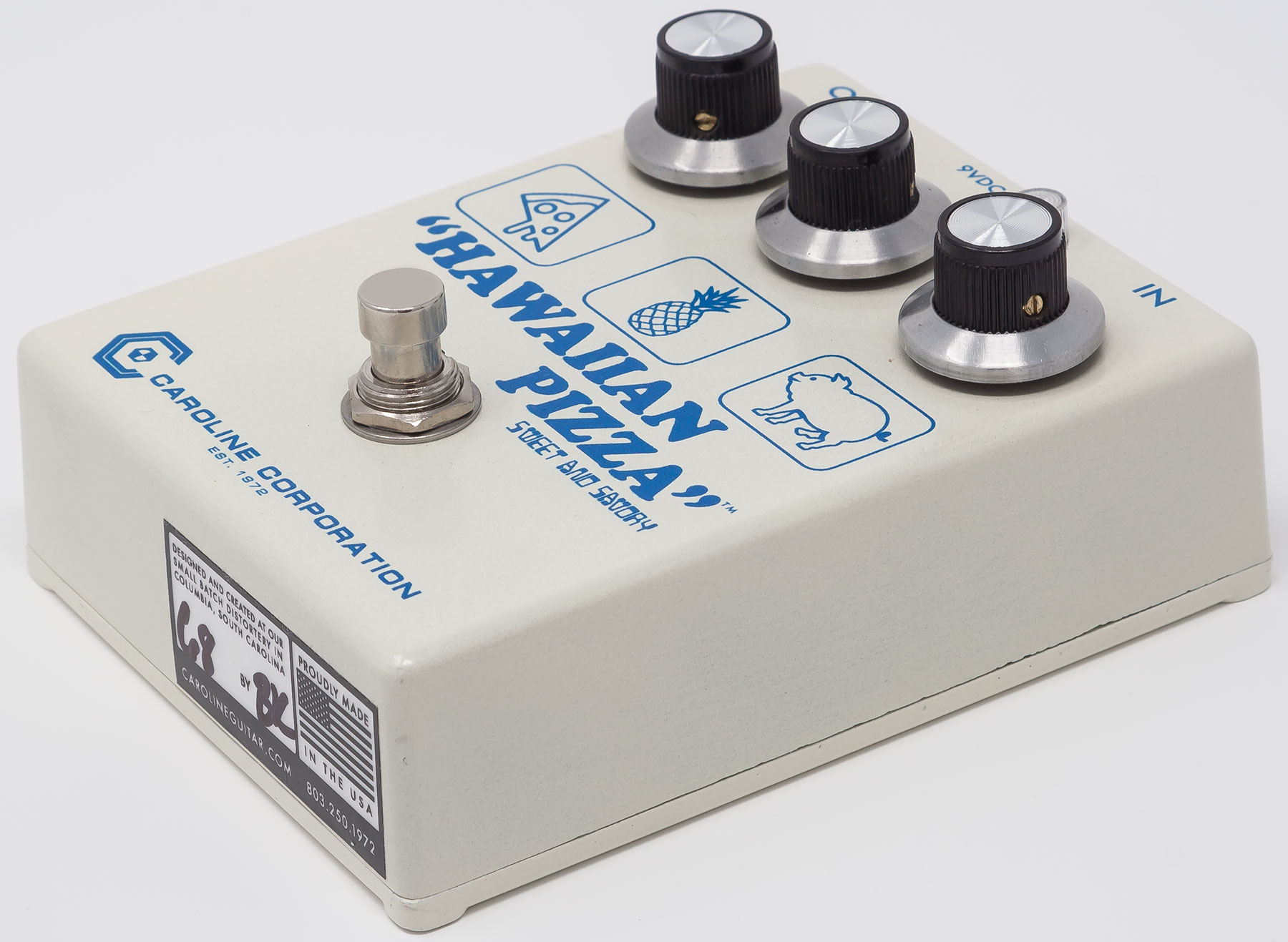 Caroline guitar Hawaiian Pizza Fuzz Overdrive, distortion & fuzz