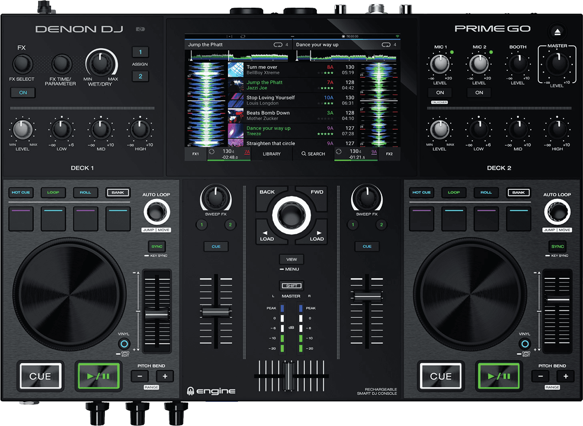 Denon dj Prime Go Standalone dj controller