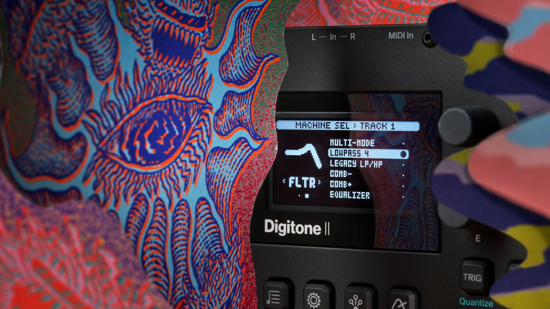 Elektron Digitone II 本体 箱 AC付 USB欠品 Elektron Digitone II
