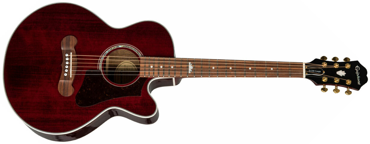 Epiphone EJ-200SCE Coupe - wine red Folk guitar