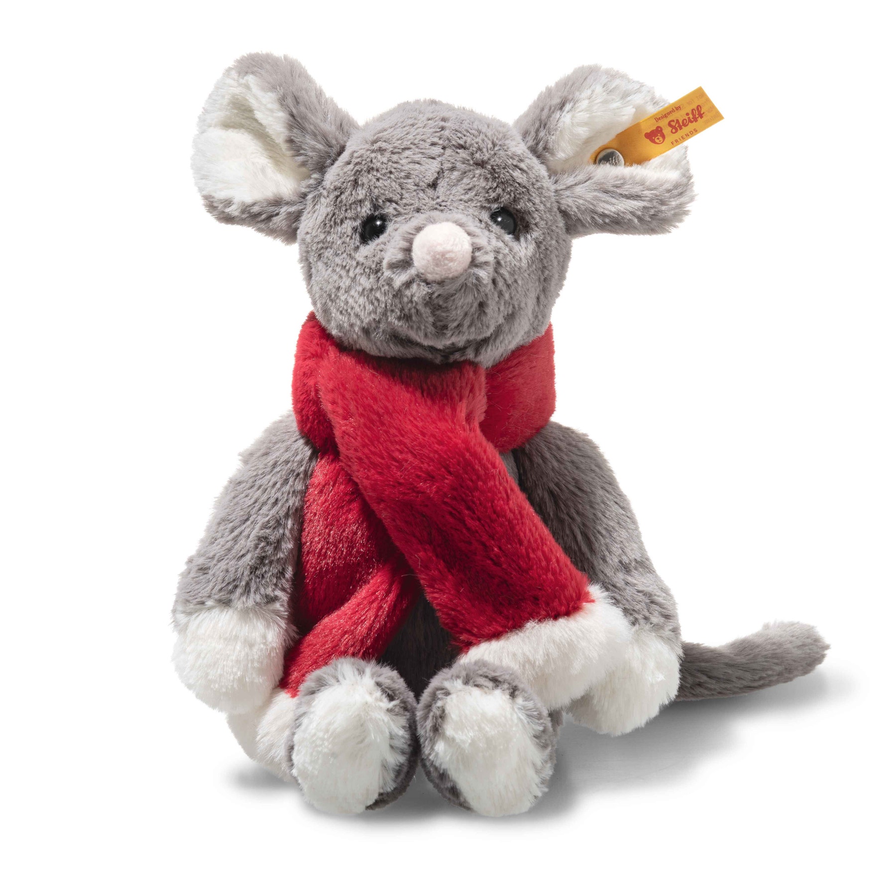 Cozy Christmas Mia Mouse, 8 in, dark gray - Steiff.com