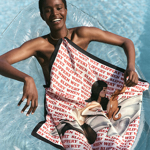 Women Chamomile Crystal Chain Halterneck Dress | Stella McCartney BE