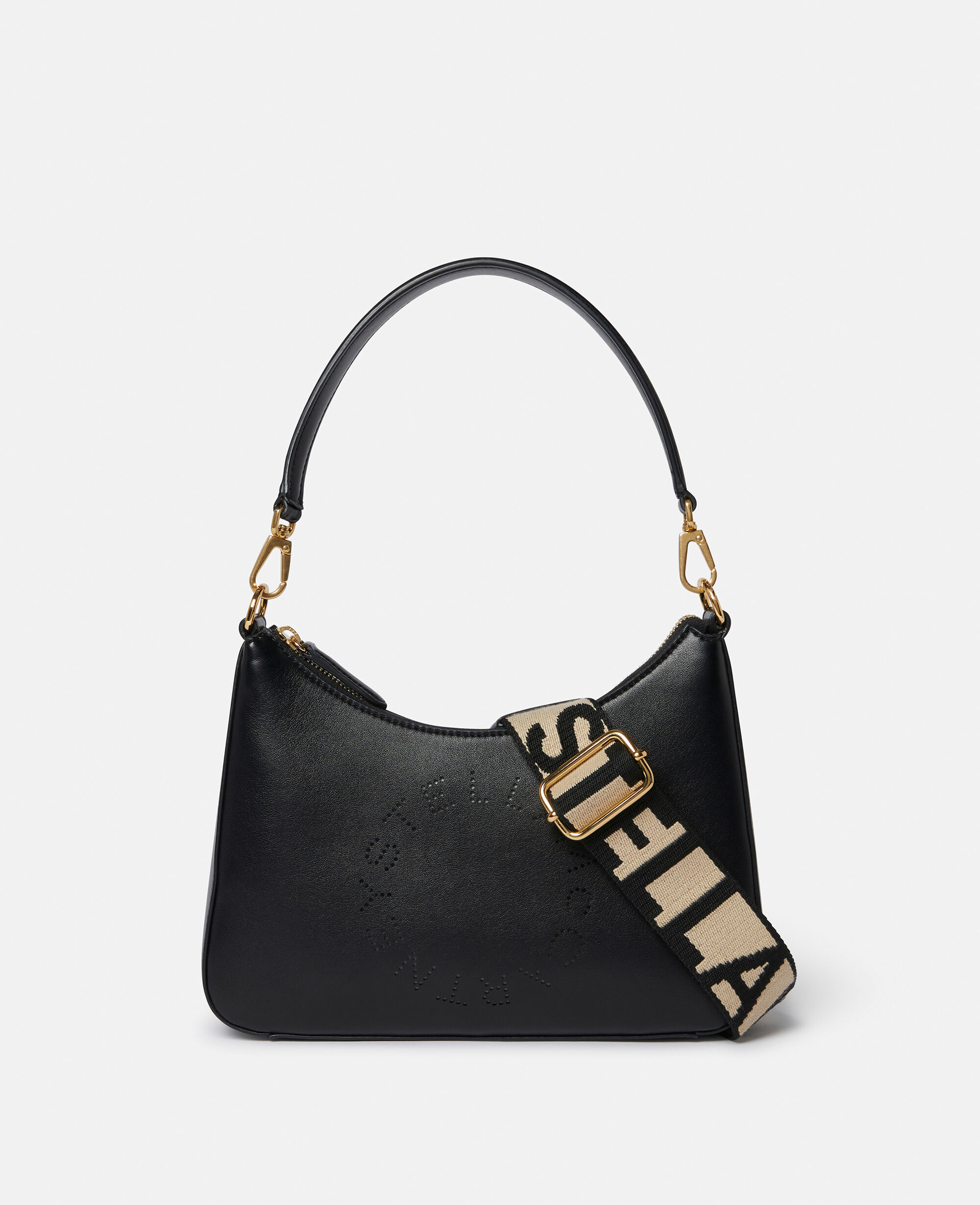 Women Black Logo Crossbody Shoulder Bag | Stella McCartney US