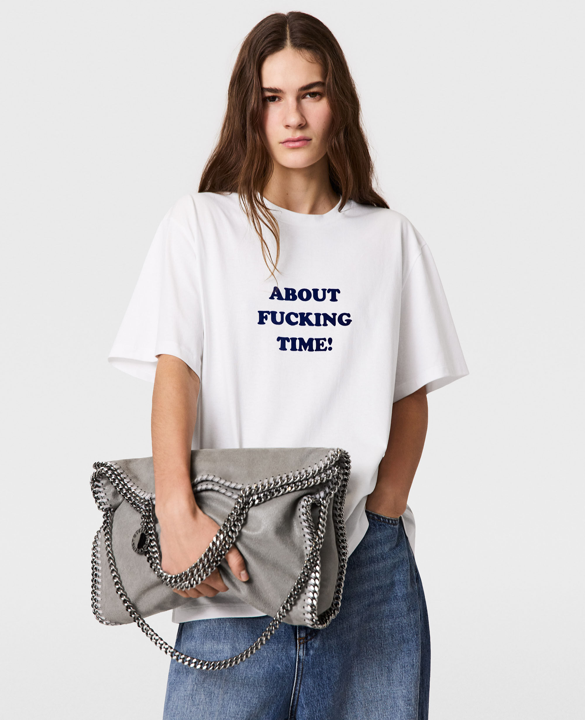 Women LIGHT GREY ファラベラ フォールドオーバー トートバッグ