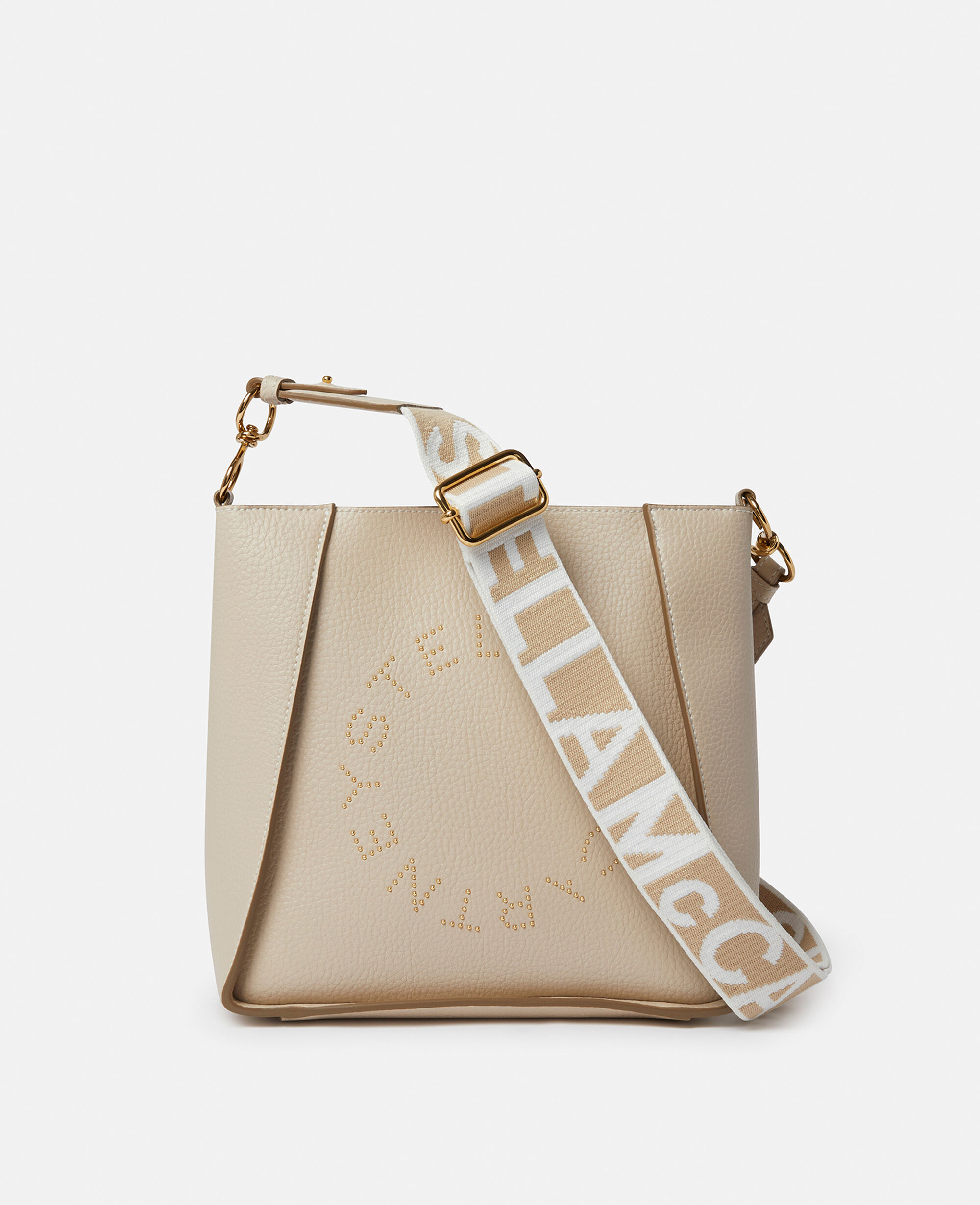 Women Cream Logo Square Crossbody Bag | Stella McCartney US