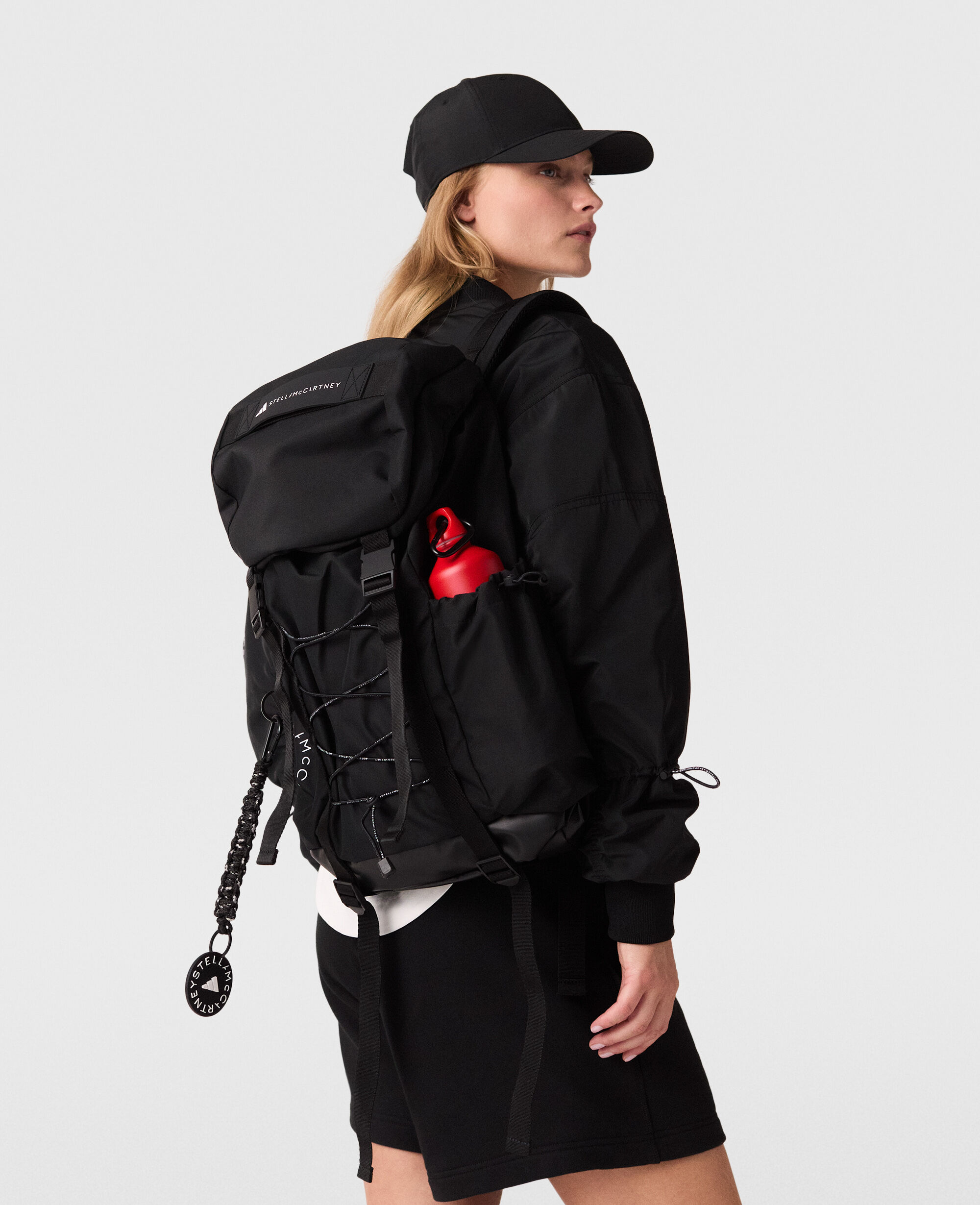 Women Black Logo Hiking Backpack | Stella McCartney US