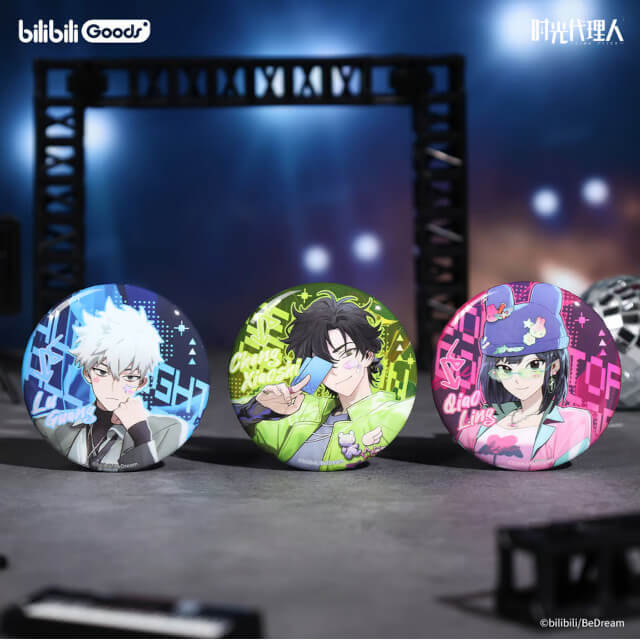 時光代理人 スマイルベースカフェ 缶バッジ 3点セット 時光代理人