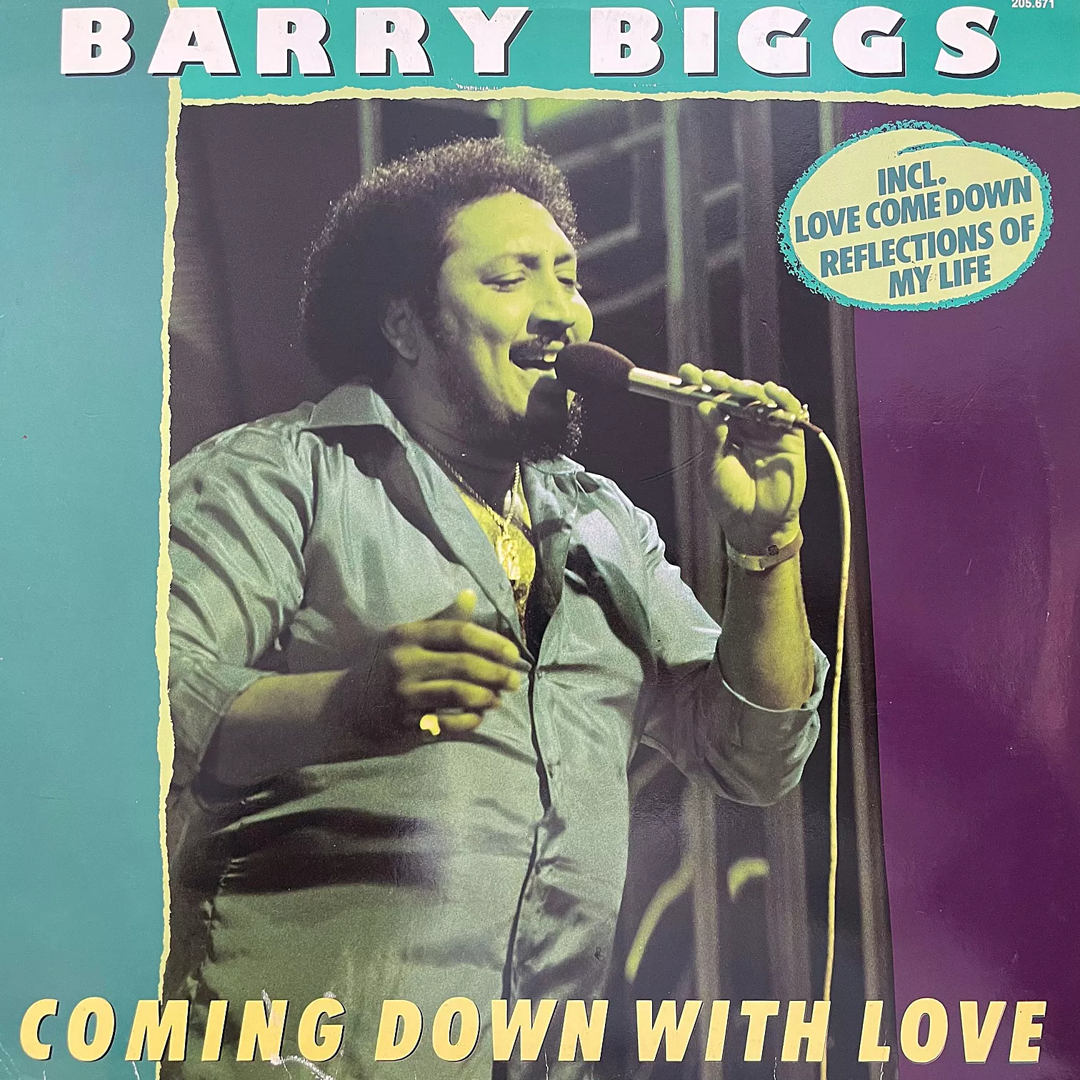 BARRY BIGGS / COMING DOWN WITH LOVE [LP - 205.671]：REGGAE