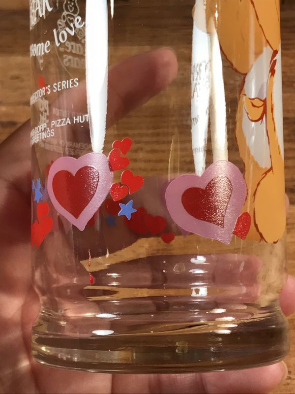 Pizza Hut Care Bears “Tenderheart Bear” Glass ケアベア ビンテージ