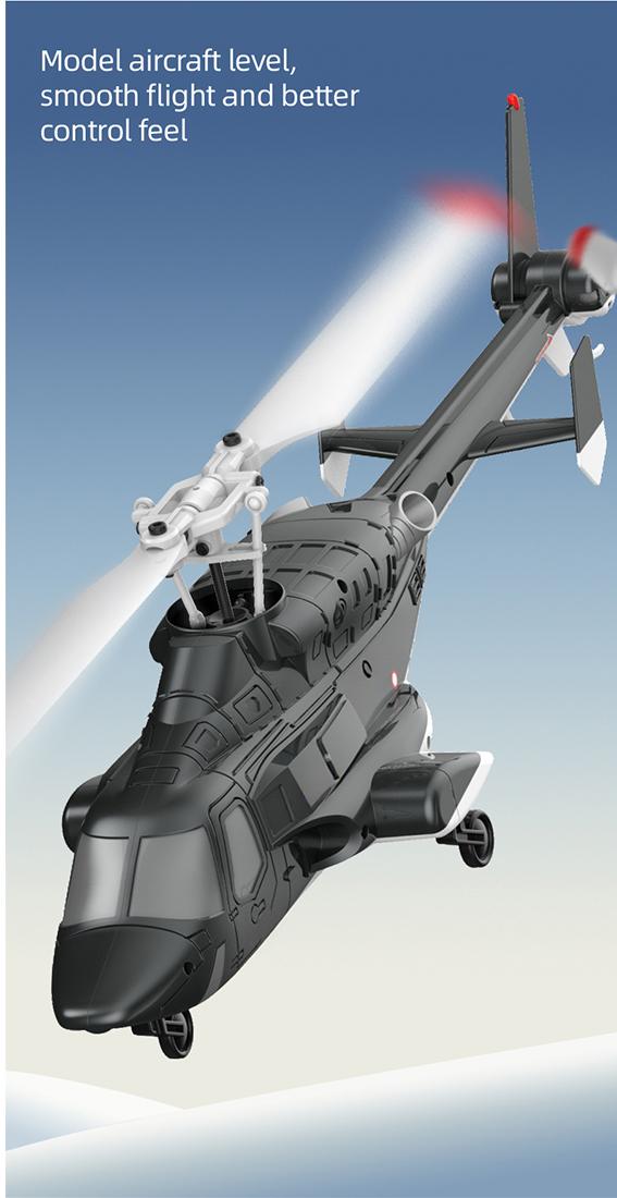 RC ERA A61 Micro RC Airwolf Helicopter 1/53 Scale Gyro with