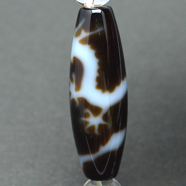 皇帝龍天珠(龍神天珠)五本爪・水晶 - 12mm玉、サイズ17cm | 天然石