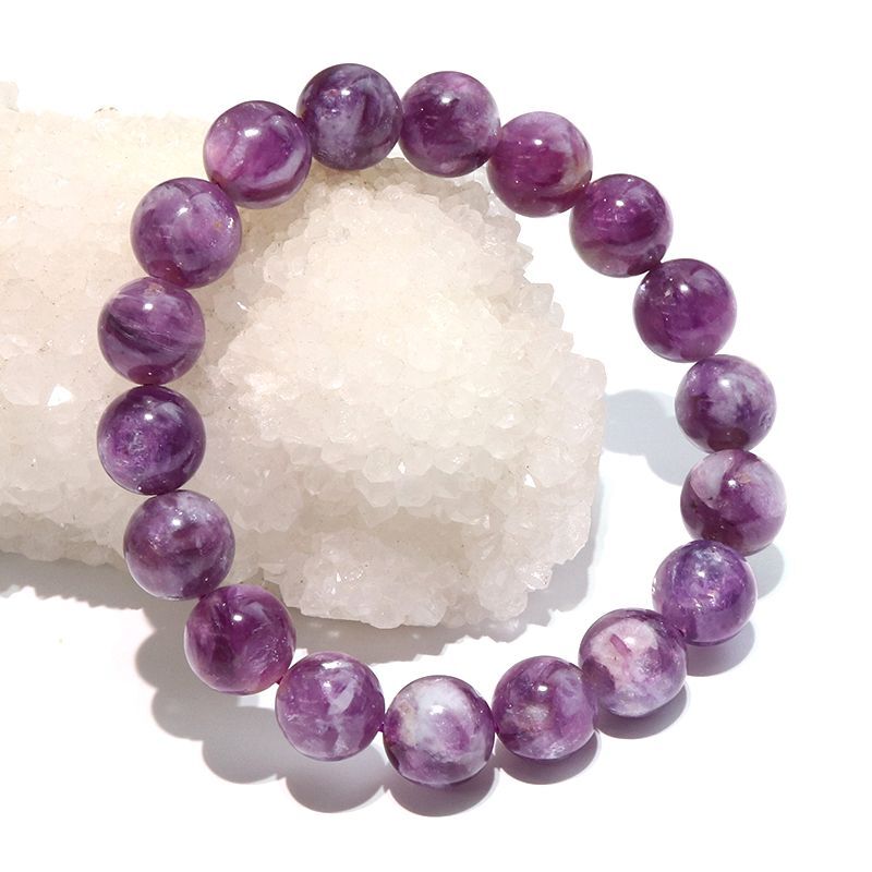 ブレス レピドライト＜ブラジル産＞ 丸 約11mm 不安解消 ストレス軽減