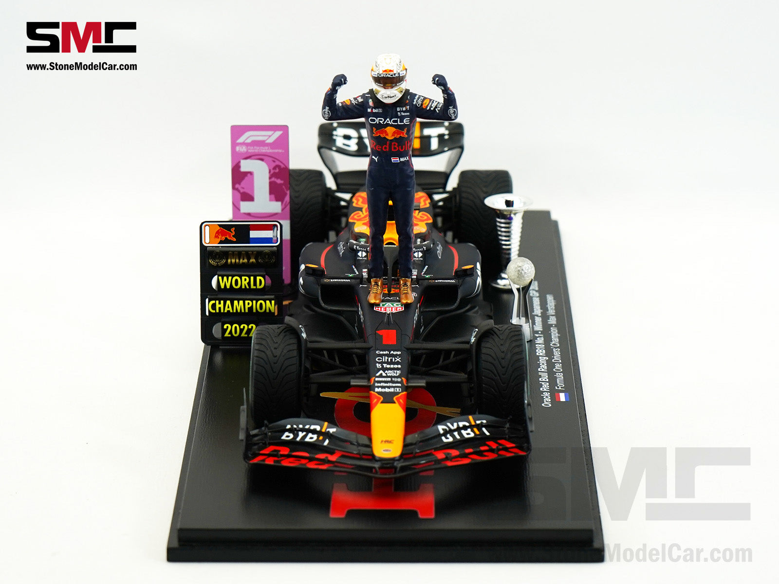 2022 World Champion #1 Max Verstappen Red Bull F1 RB18 Winner