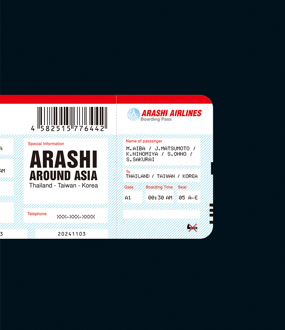 ARASHI AROUND ASIA Thailand-Taiwan-Korea｜嵐｜Storm Labels
