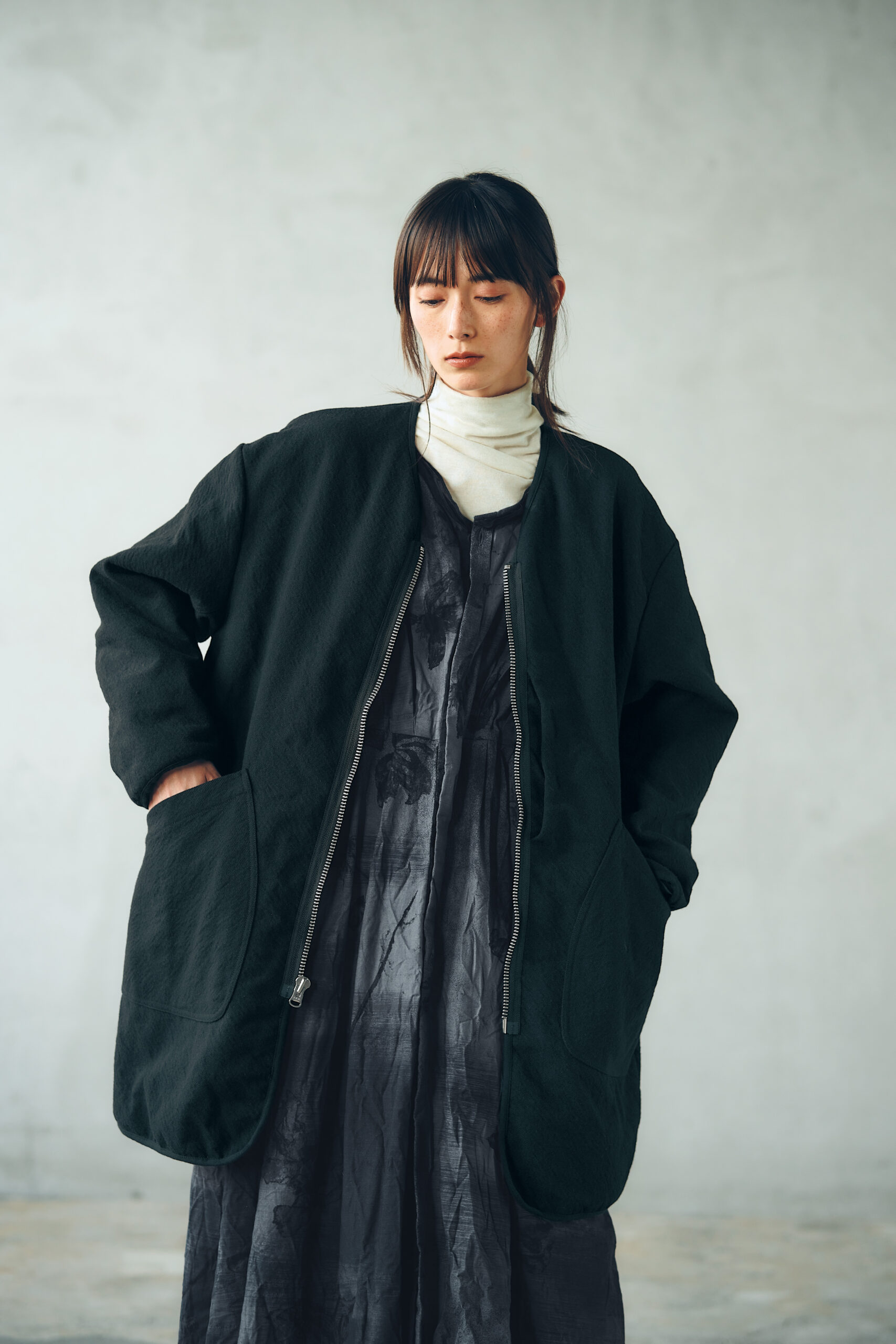 SDC pour PDC】PEツイル リバーシブルノーカラーコート | pas de