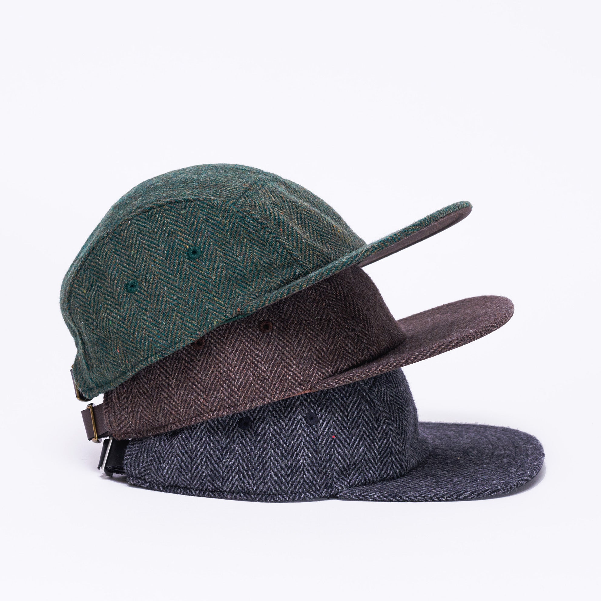 Brown & Tan Wool 5-Panel – storied hats