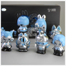 GRAPE BRAIN x ABAO BLINDBOX (SILVER AND BLUE)