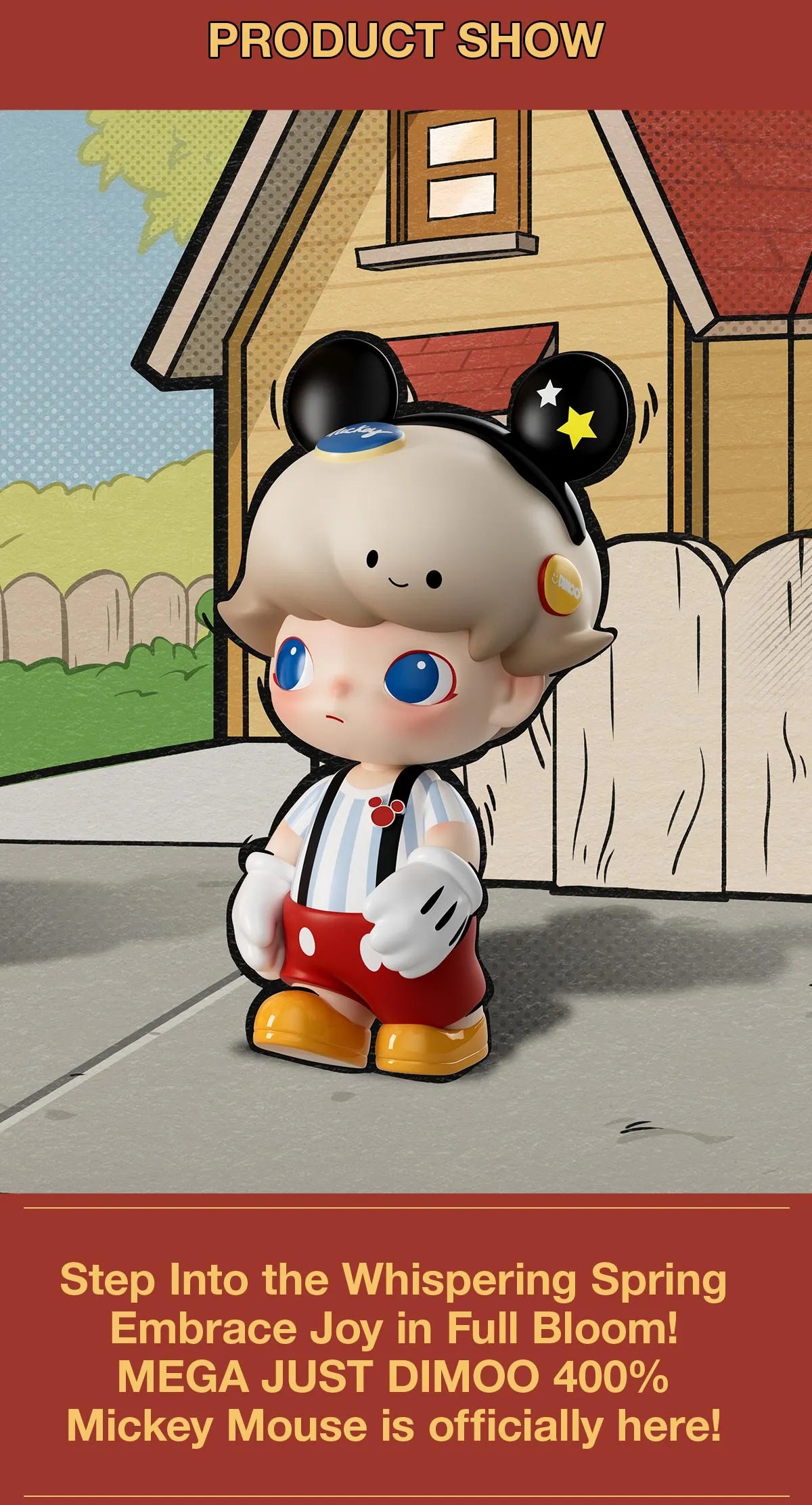 MEGA JUST DIMOO 400% Mickey Mouse