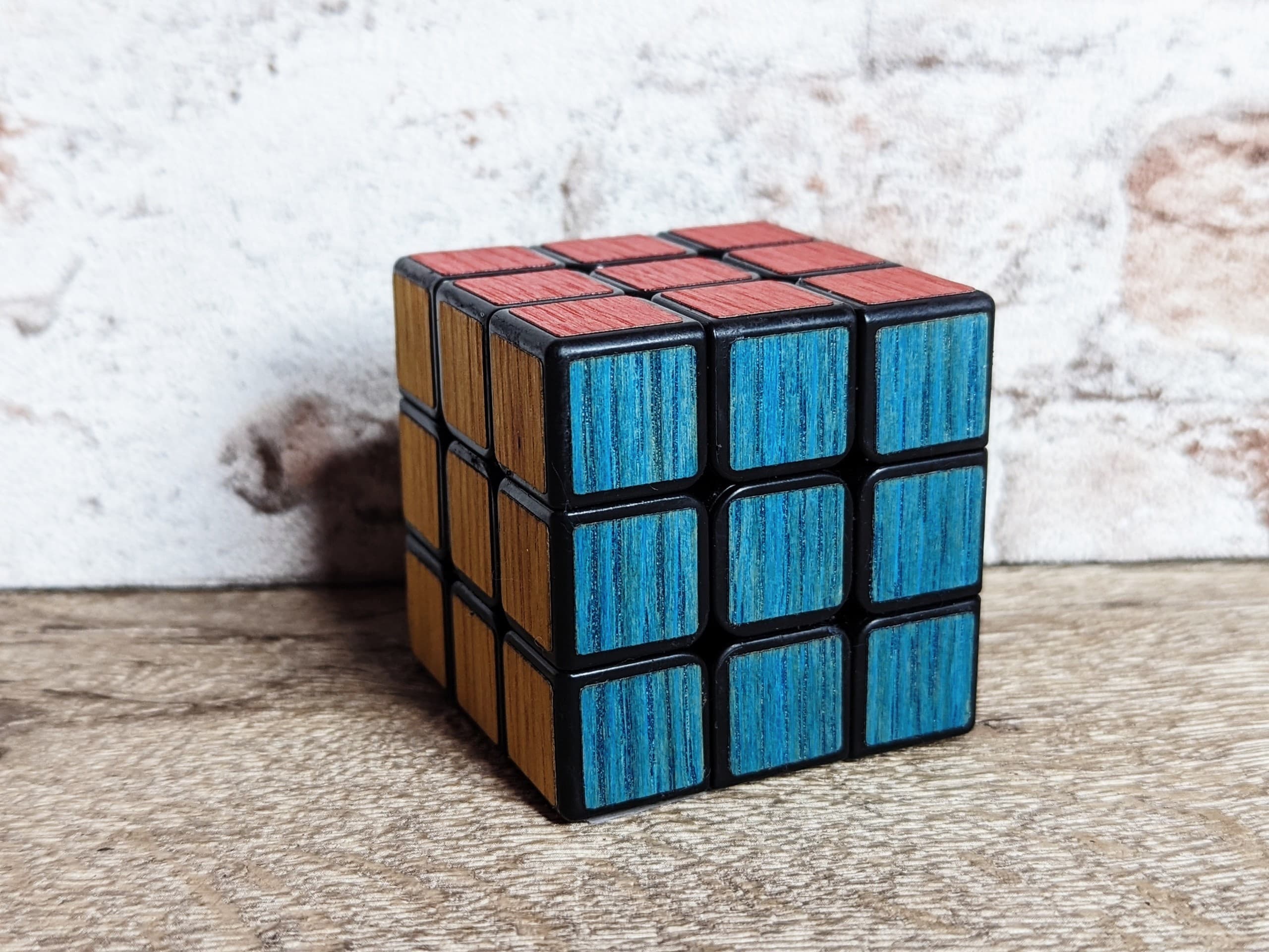 木製キューブステッカー│ストレートマジックショップ