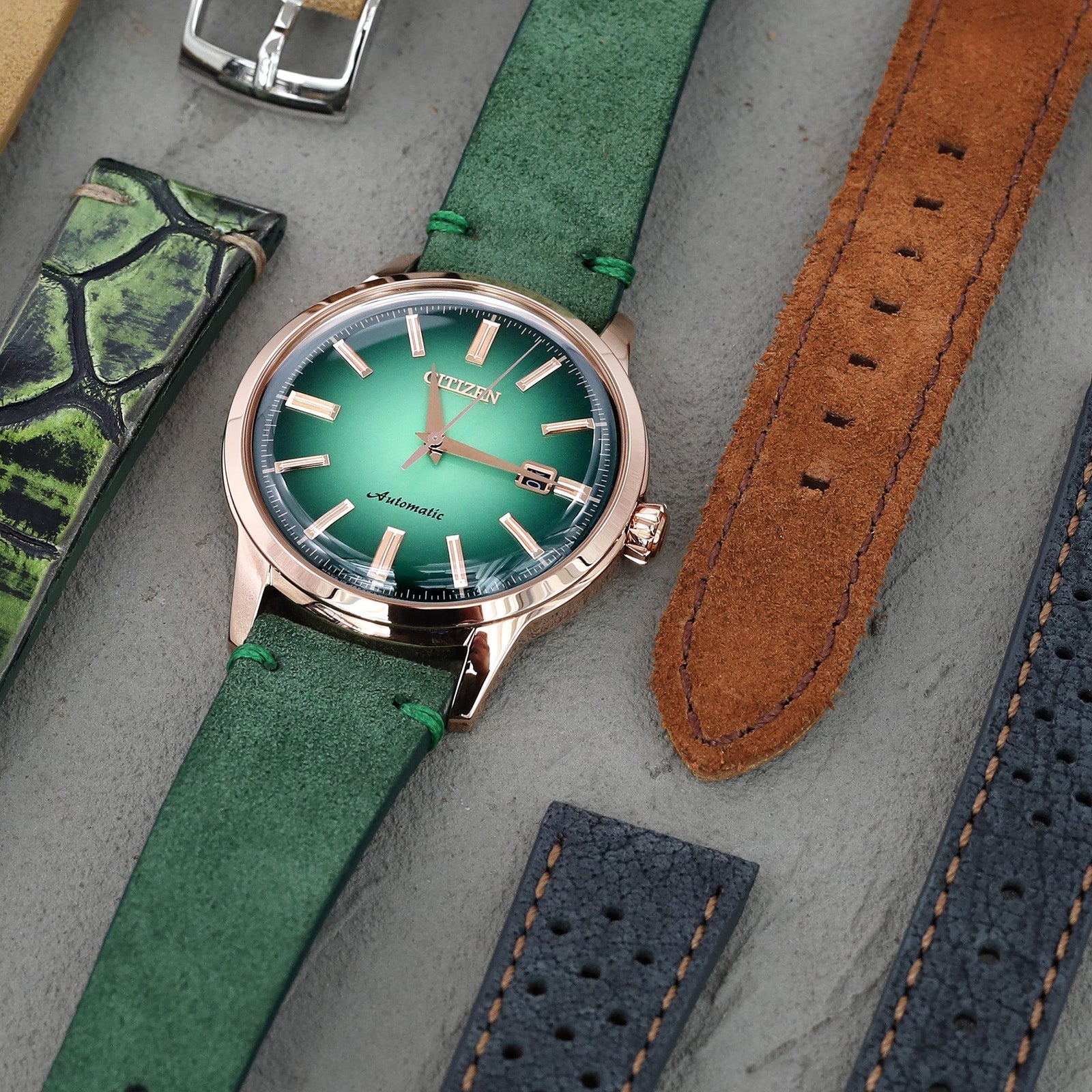 Citizen's Green ALPINIST NK0002-14W | Strapcode