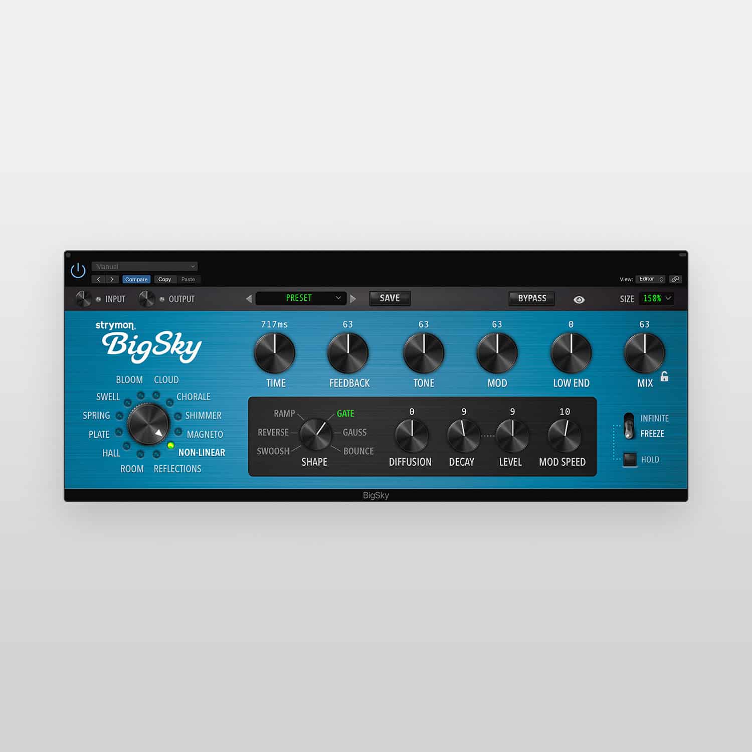BigSky Multi Reverb Plugin - Strymon
