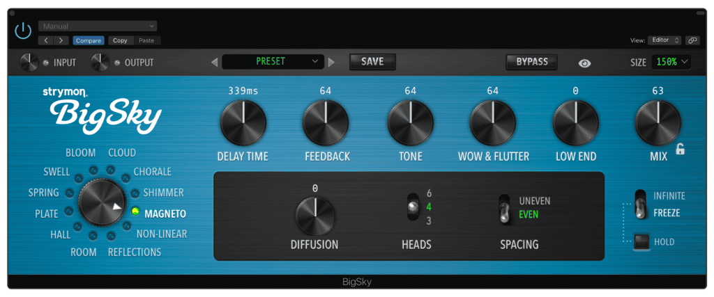 BigSky Multi Reverb Plugin - Strymon