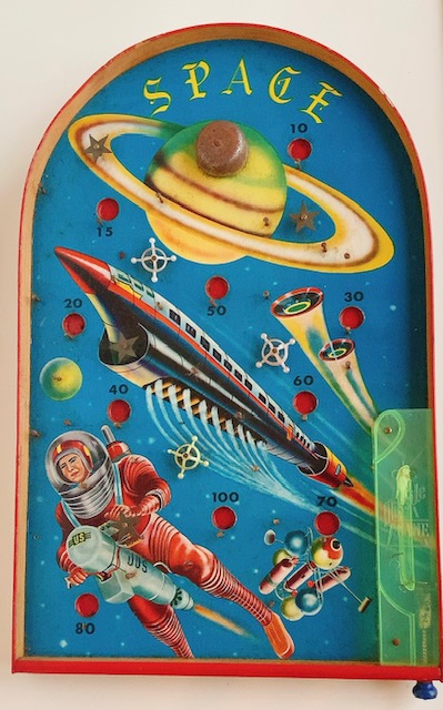 SPACE GAME ピンボール 昭和レトロ 木製 ピンボール台 | Toy's雑貨SUZUYA