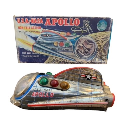 昭和30年代】昔のマスダヤ ブリキ U.S.A.-NASA APOLLO箱無し 昭和30