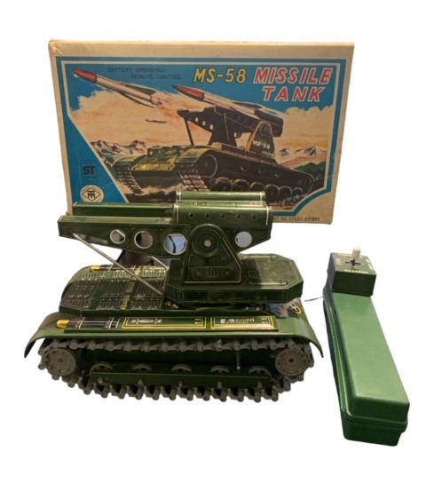 増田屋 MS-58 MISSLE TANK 3458 ブリキ戦車 昭和レトロ ビンテージTOY